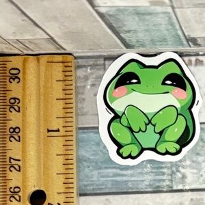 🌀10/$10🌀 Cartoon Kawaii Frog Reusable Waterproof Vinyl Sticker Decal